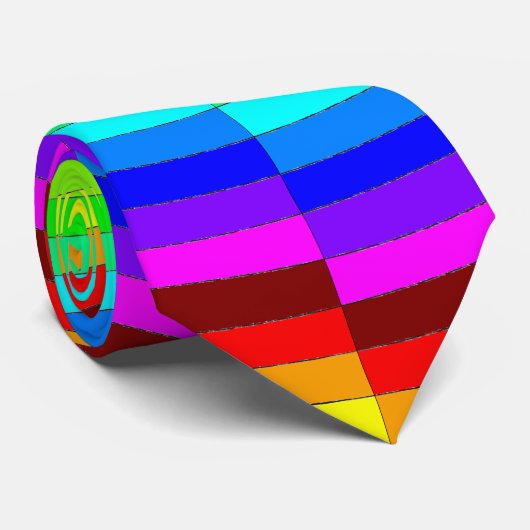 Rainbow Spiral by Kenneth Yoncich ネクタイ (ロール)
