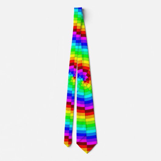 Rainbow Spiral by Kenneth Yoncich ネクタイ (裏面)