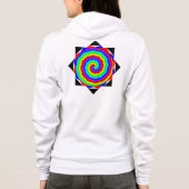 Rainbow Spiral by Kenneth Yoncich パーカ (裏面)