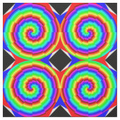 Rainbow Spiral by Kenneth Yoncich ファブリック (見本)