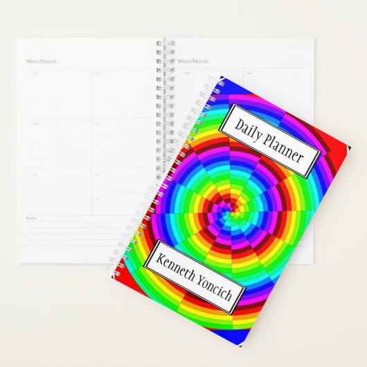 Rainbow Spiral by Kenneth Yoncich プランナー手帳 (ディスプレー)