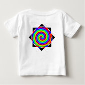 Rainbow Spiral by Kenneth Yoncich ベビーTシャツ (裏面)