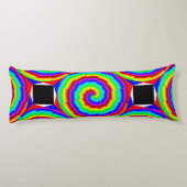 Rainbow Spiral by Kenneth Yoncich ボディピロー (裏面)