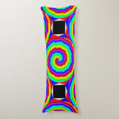 Rainbow Spiral by Kenneth Yoncich ボディピロー (正面縦)