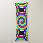 Rainbow Spiral by Kenneth Yoncich ボディピロー (裏面 (縦))