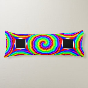 Rainbow Spiral by Kenneth Yoncich ボディピロー