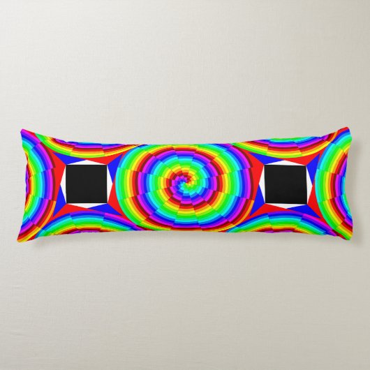 Rainbow Spiral by Kenneth Yoncich ボディピロー (正面)