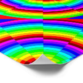 Rainbow Spiral by Kenneth Yoncich ポスター (角)