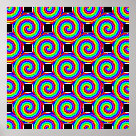 Rainbow Spiral by Kenneth Yoncich ポスター (正面)