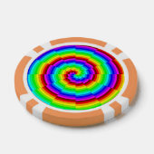 Rainbow Spiral by Kenneth Yoncich ポーカーチップ (シングル)