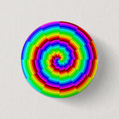 Rainbow Spiral by Kenneth Yoncich 缶バッジ (正面)