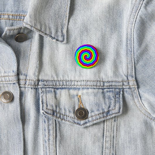 Rainbow Spiral by Kenneth Yoncich 缶バッジ (インサイチュ)