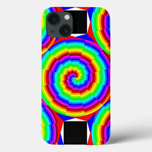 Rainbow Spiral by Kenneth Yoncich Case-Mate iPhoneケース (裏面)