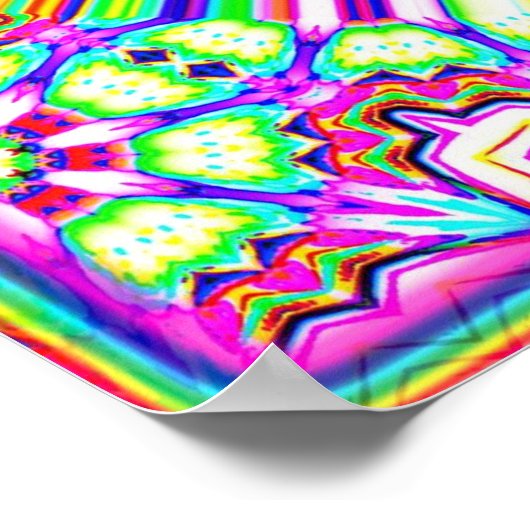 Rainbow Spiral Diamond ポスター (角)