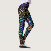 Rainbow Spiral Leggings for Women | Colorful Abstr レギンス (右)