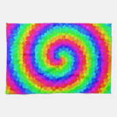 Rainbow Spiral Mosaic Tile キッチンタオル (横)