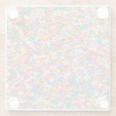Rainbow sprinkles ガラスコースター (裏面)