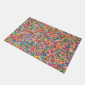 Rainbow sprinkles ドアマット (アングル)