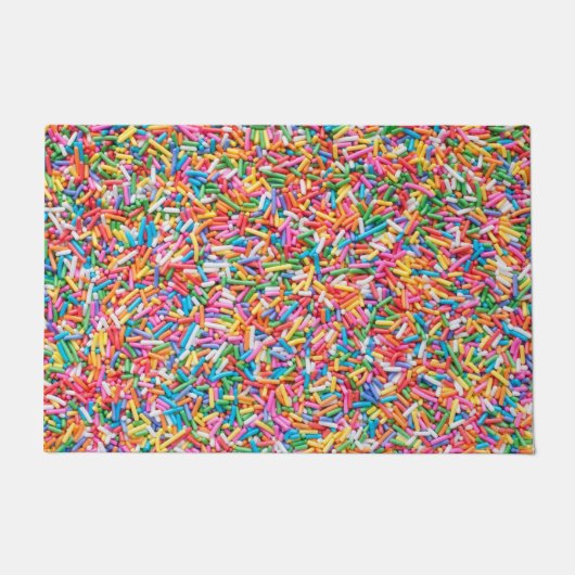 Rainbow sprinkles ドアマット (正面)