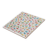Rainbow Sprinkles Colorful Pattern タイル (側面)