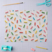 Rainbow Sprinkles Colorful Pattern 薄葉紙 (クラフト)