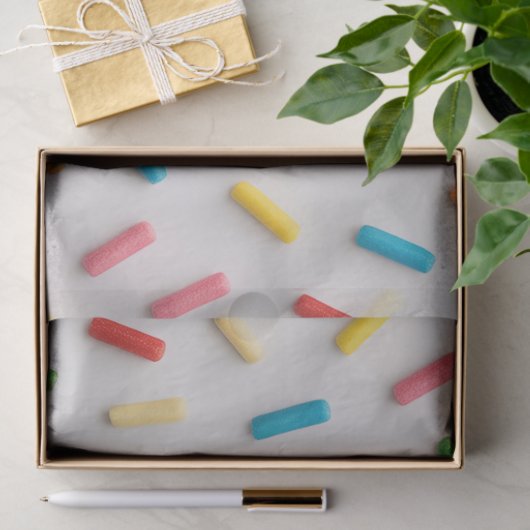 Rainbow Sprinkles Colorful Pattern 薄葉紙 (ギフト)