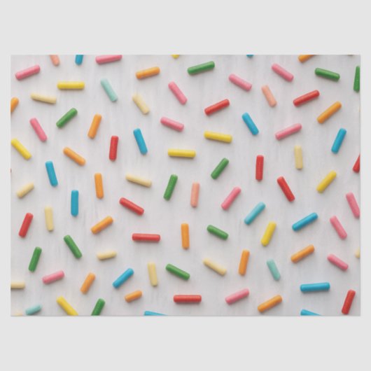 Rainbow Sprinkles Colorful Pattern 薄葉紙 (正面)