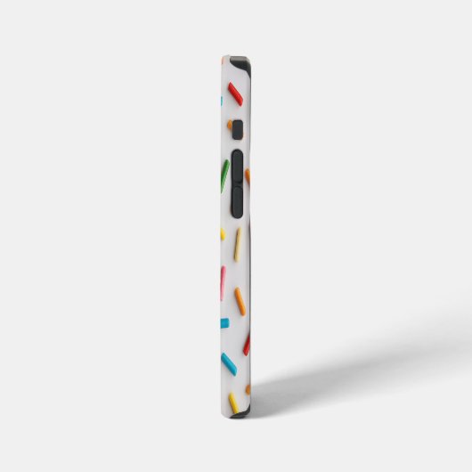 Rainbow Sprinkles Colorful Pattern iPhoneケース (左側面)
