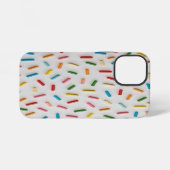 Rainbow Sprinkles Colorful Pattern iPhoneケース (裏面横)
