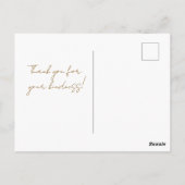 Rainbow Squirrel — Cute Kids Art Thank You ポストカード (裏面)