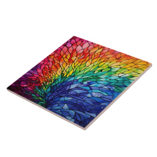 Rainbow Stained Glass  タイル (側面)