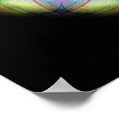 Rainbow stained Glass ポスター (角)