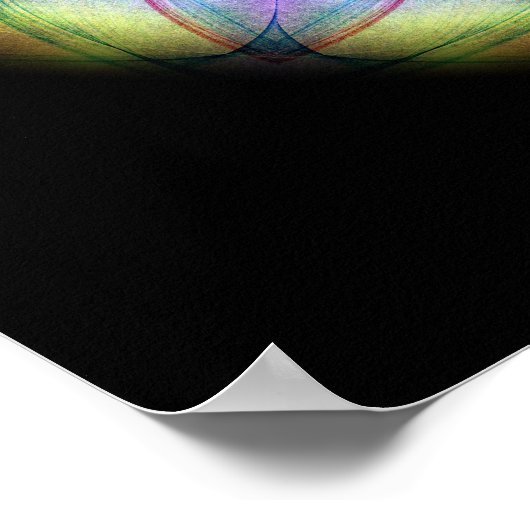 Rainbow stained Glass ポスター (角)