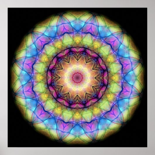 Rainbow stained Glass ポスター (正面)