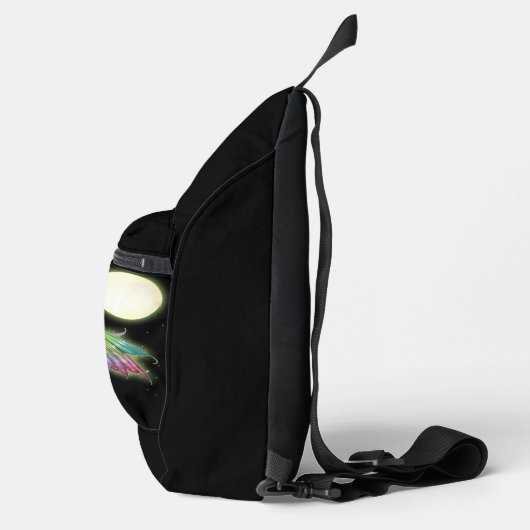 Rainbow Star Fairies Fantasy Art スリングバッグ (右)