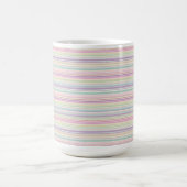 rainbow stripe background コーヒーマグカップ (中央)