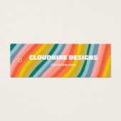 Rainbow Stripe Clothing Size Price Hangtag Card (正面)
