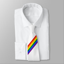 Rainbow Stripe Gay Pride Business Wedding Neck ネクタイ