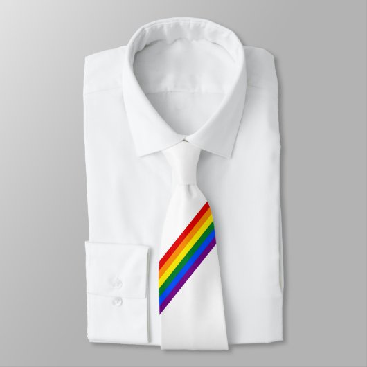 Rainbow Stripe Gay Pride Business Wedding Neck ネクタイ (タイ)