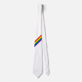 Rainbow Stripe Gay Pride Business Wedding Neck ネクタイ (正面)