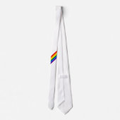 Rainbow Stripe Gay Pride Business Wedding Neck ネクタイ (裏面)