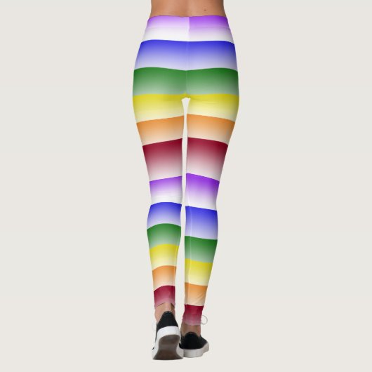 Rainbow Stripe Leggings レギンス (裏面)