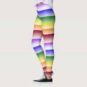 Rainbow Stripe Leggings レギンス (左)