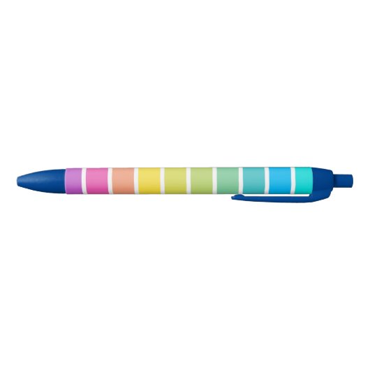 Rainbow Stripe Multi-Color Pen 青ボールペン (ボトム)