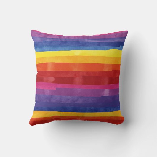 Rainbow Stripes クッション (裏面)
