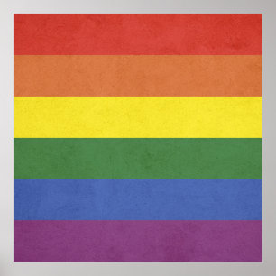 Rainbow stripes ポスター