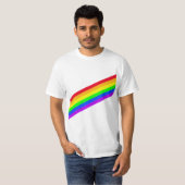 Rainbow stripes | LGBTQ+ Pride Tシャツ (正面フル)