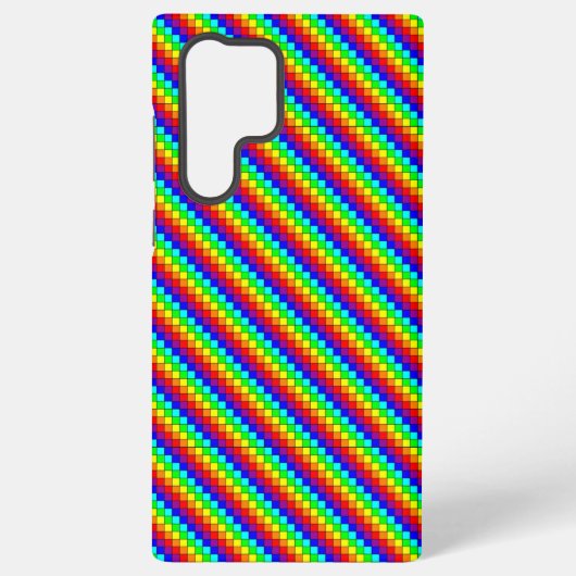 Rainbow Stripes - Samsung カーゼ Galaxyケース (裏面)