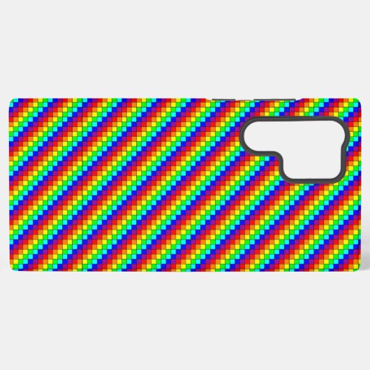 Rainbow Stripes - Samsung カーゼ Galaxyケース (裏面横)