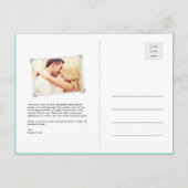 Rainbow Summer Photoカラフル Save The Date 案内ポストカード (裏面)